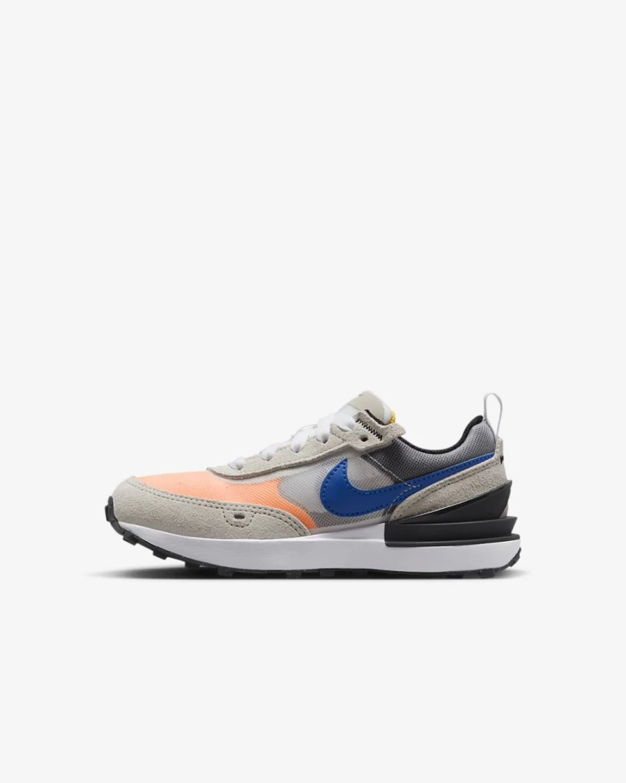 Nike Waffle One Light Bone/White/Black/Racer Blue Kids' Sneakers for Boys and Girls
