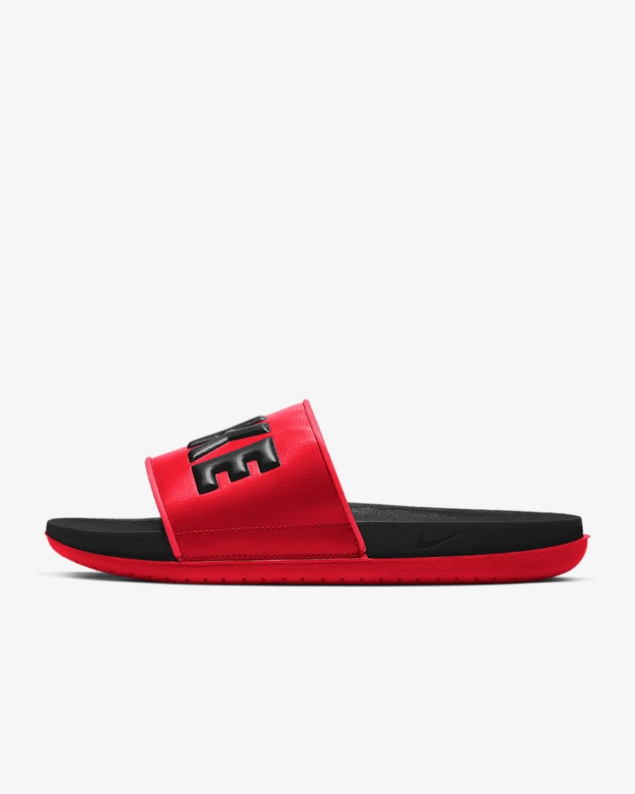 Nike Offcourt Men's Slides - Black/University Red/Black Athletic Sandals for Men