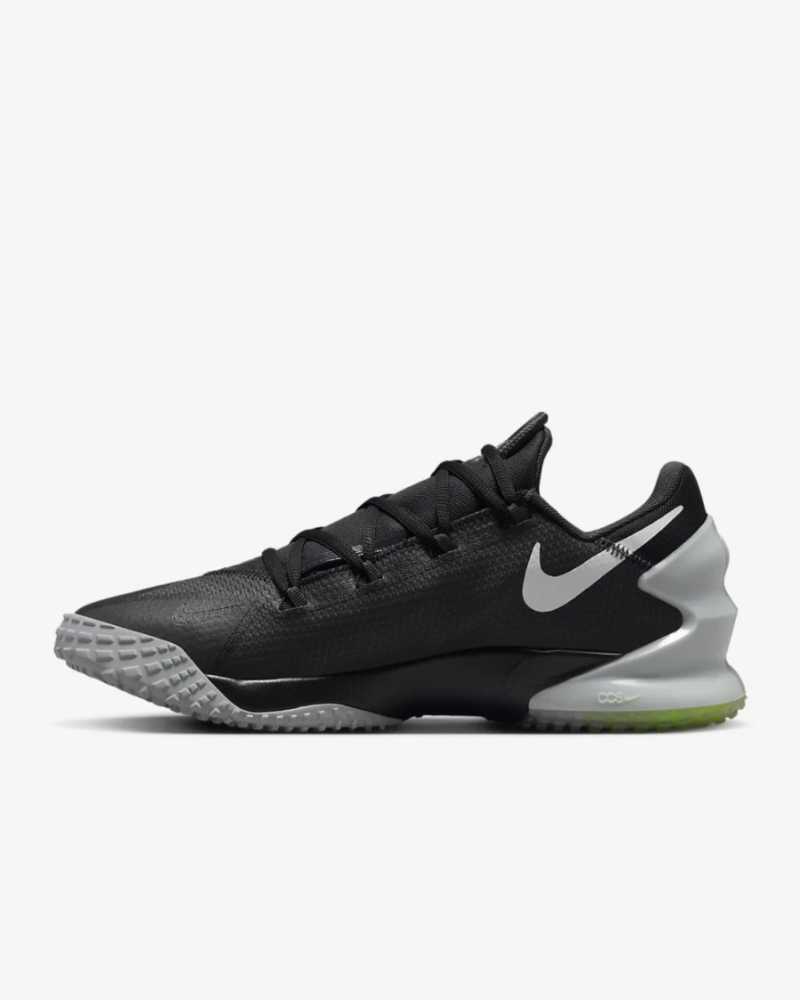 Nike Force Zoom Trout 8 Turf Baseball Shoes for Men - Black/Dark Smoke Grey/Light Smoke Grey/White