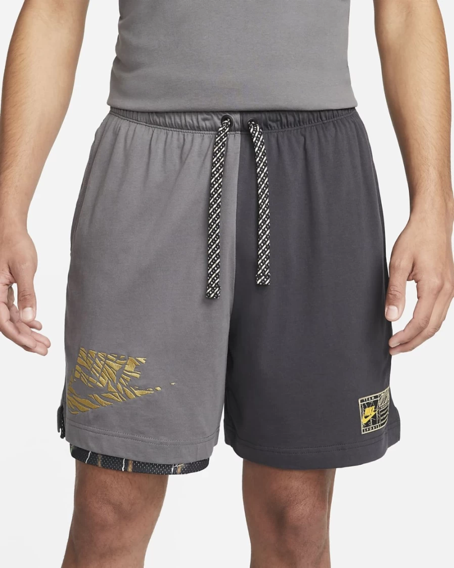 Nike Men's Basketball Shorts 6" - University Gold, Iron Grey, Off Noir, Sesame Colors