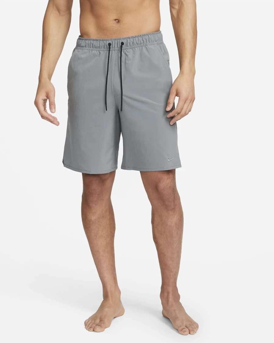 Nike Dri-FIT Unlimited Men's 9" Unlined Versatile Shorts in Smoke Grey/Black