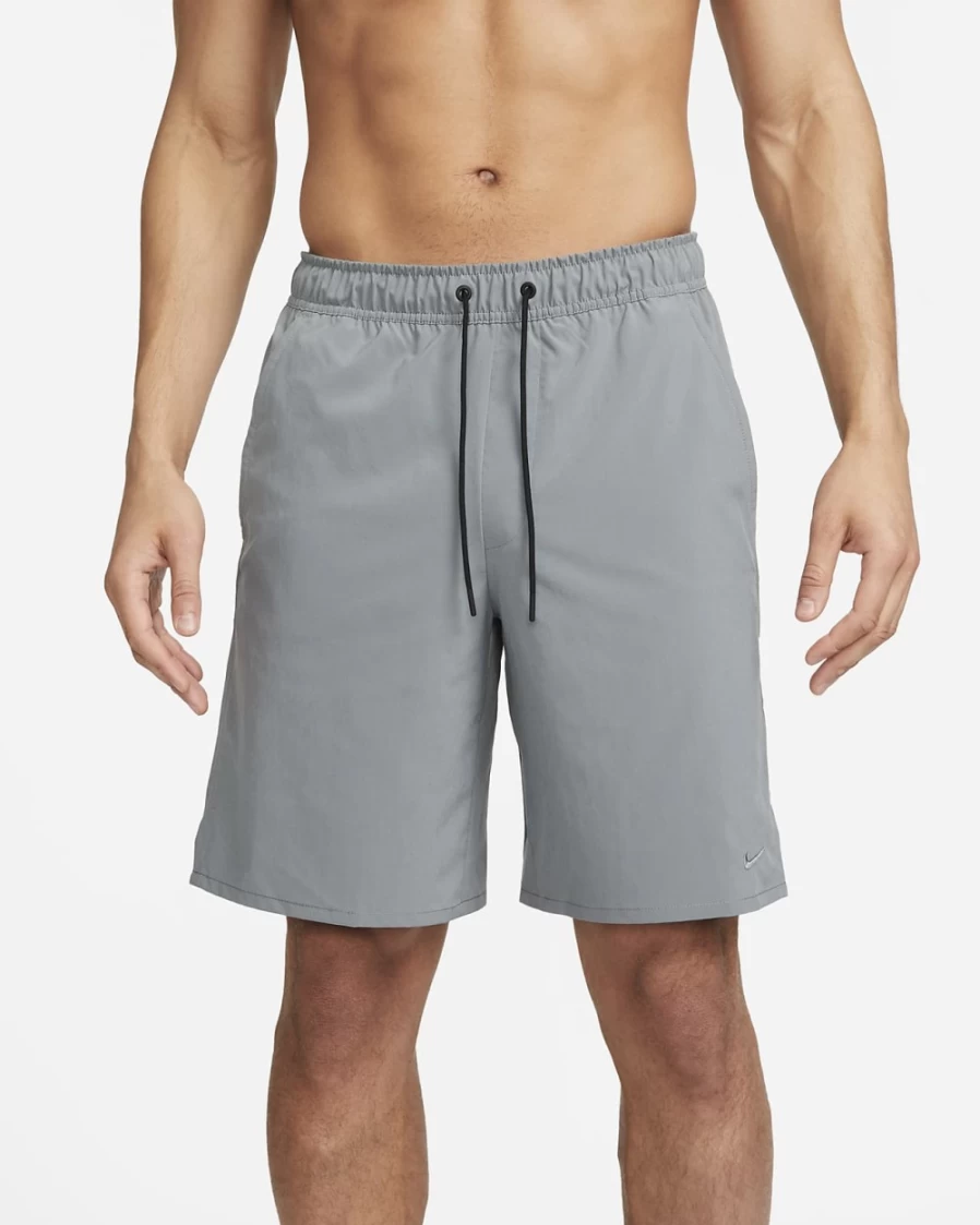 Nike Dri-FIT Unlimited Men's 9" Unlined Versatile Shorts in Smoke Grey/Black