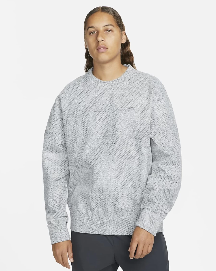 Nike Forward Crew Men's Sweatshirt - Smoke Grey, Heather, Light Smoke Grey, Cool Grey