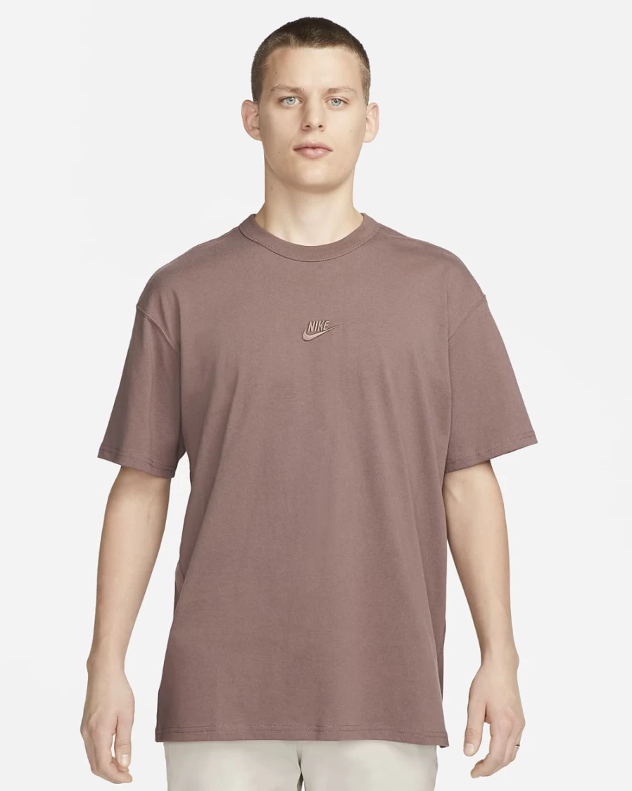 Nike Men's Premium Essentials T-Shirt in Plum Eclipse - Sportswear Comfort Fit