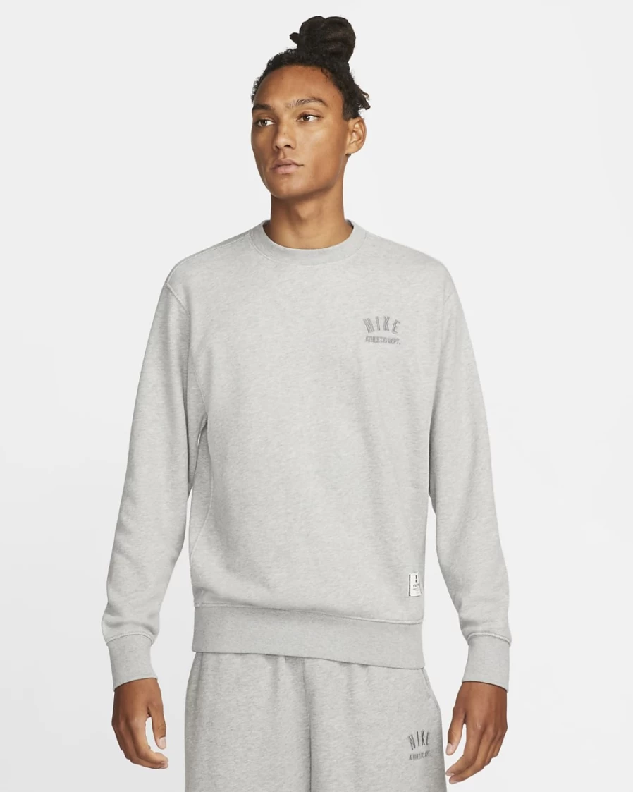 Nike Club Fleece Men's Dark Grey Heather French Terry Sweatshirt | Sportswear Essential