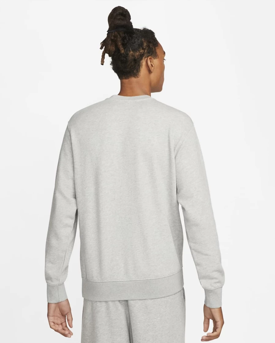 Nike Club Fleece Men's Dark Grey Heather French Terry Sweatshirt | Sportswear Essential