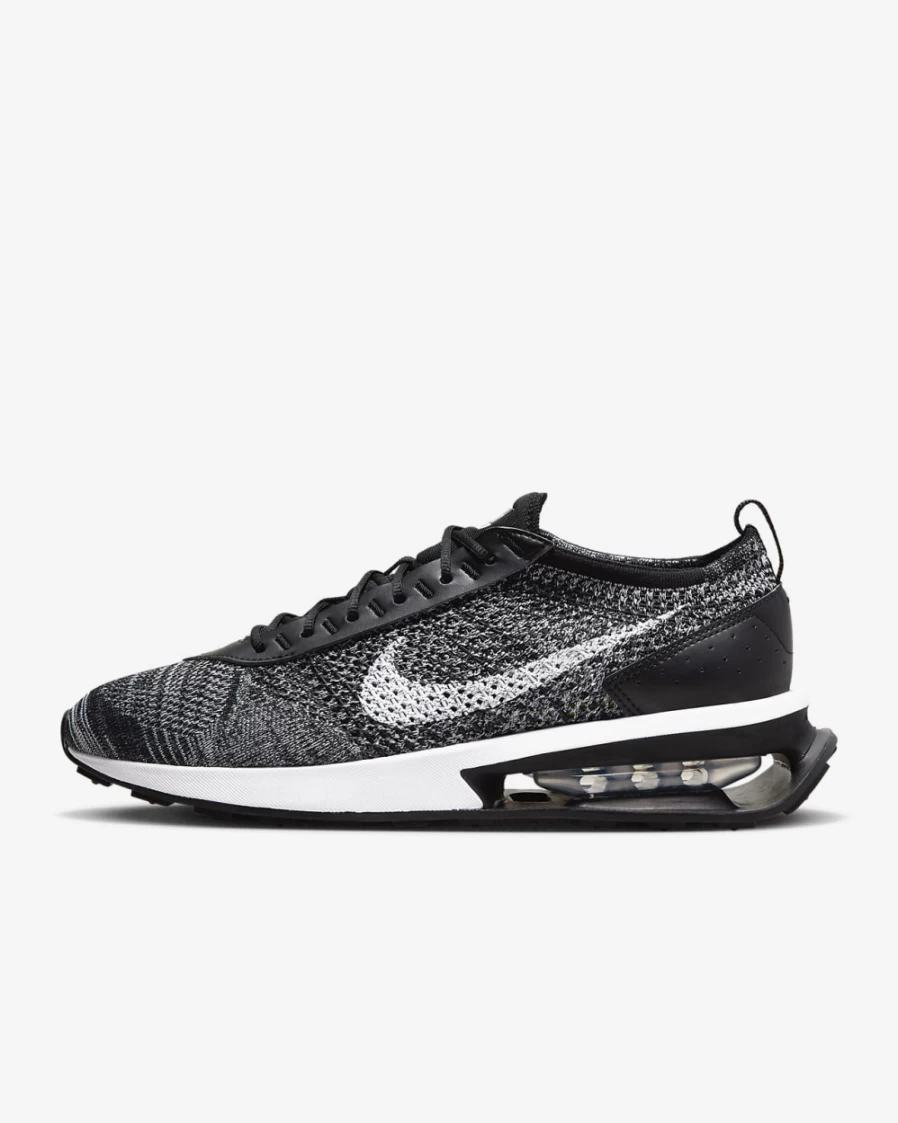 Nike Air Max Flyknit Racer Men's Running Shoes - Black/White