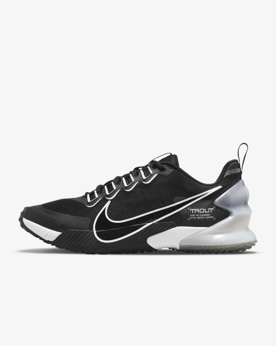 Nike Zoom Force Trout LTD Turf Baseball Shoes for Men - Black/Dynamic Turquoise/White