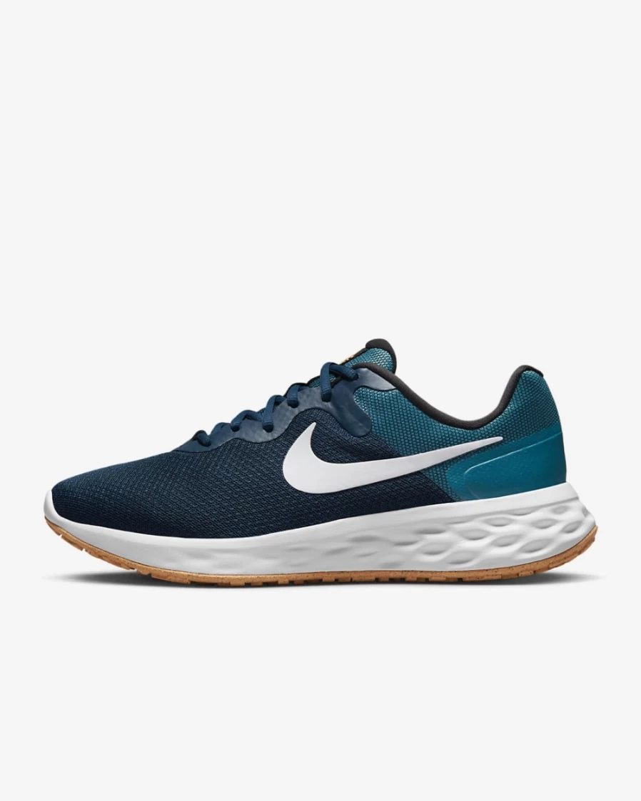 Nike Revolution 6 Next Nature Men's Road Running Shoes - Valerian Blue/Bright Spruce/Black/White