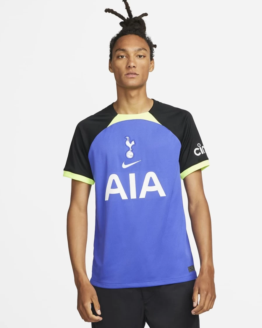 Nike Tottenham Hotspur 2022/23 Away Men's Soccer Jersey - Lapis, Black, White - Dri-FIT Stadium Football Shirt