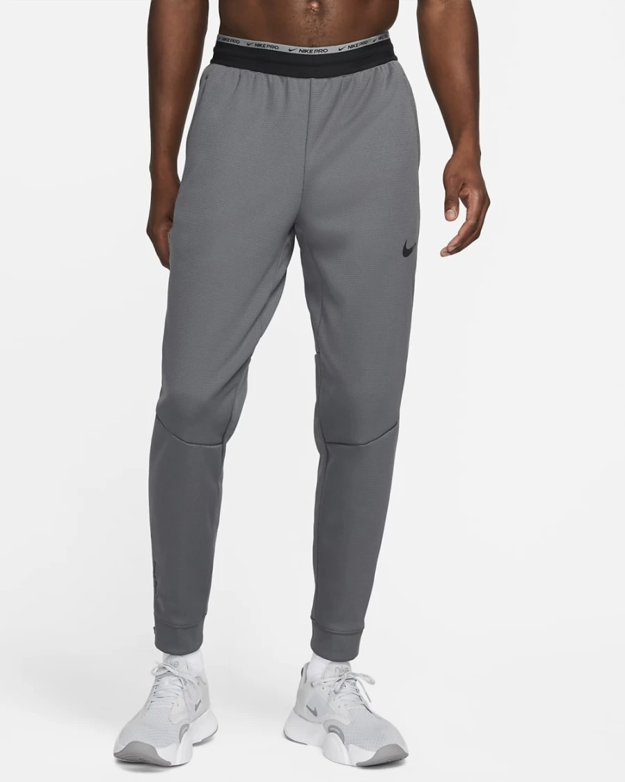 Nike Pro Therma-FIT Men's Training Pants - Iron Grey/Black, Moisture-Wicking & Thermal Performance