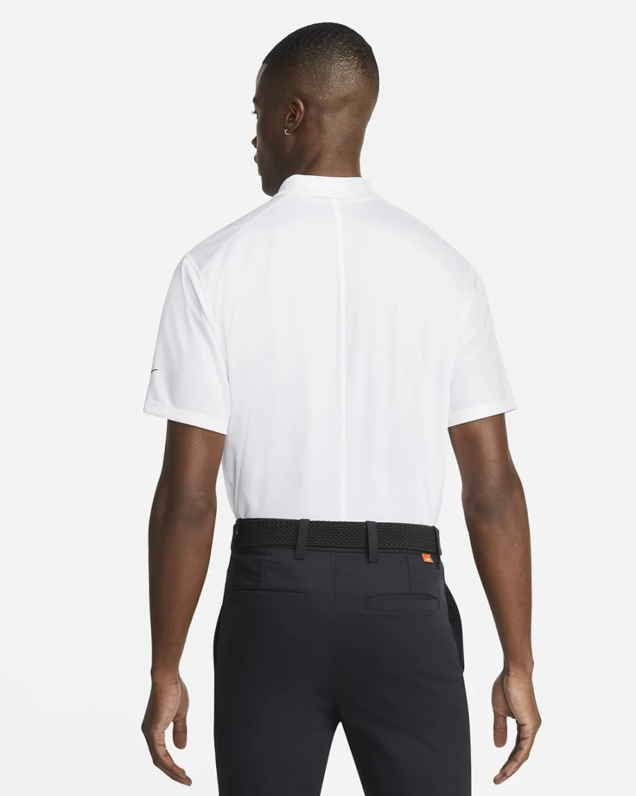 Nike Dri-FIT Victory Men's White/Black Golf Polo Shirt for Men - Moisture-Wicking Performance Top