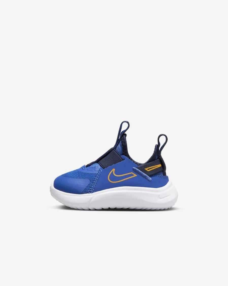 Nike Flex Plus Baby Toddler Shoes for Boys & Girls - Game Royal/Midnight Navy/White/Yellow Ochre Sneakers