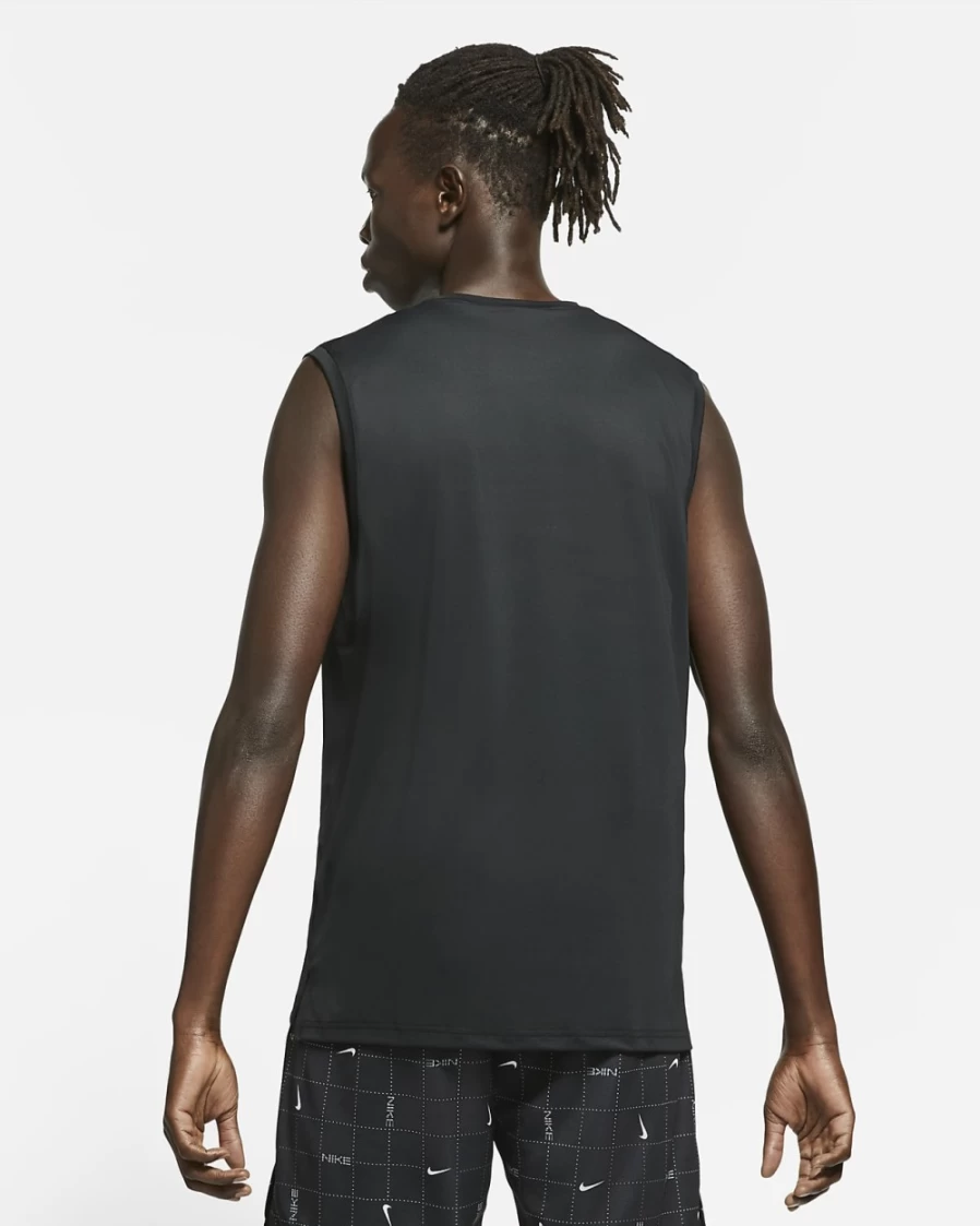 Nike Pro Dri-FIT Men's Performance Tank Top - Black/Dark Grey - Moisture-Wicking & Breathable