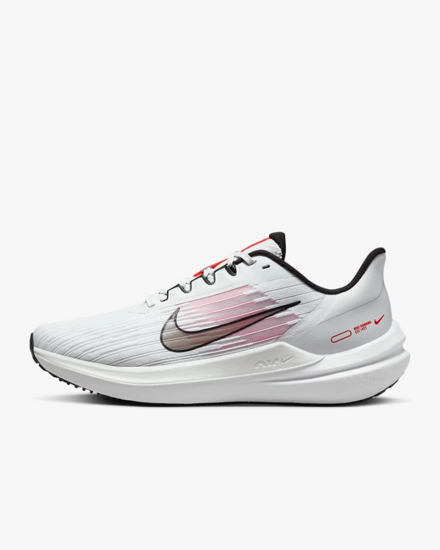 Nike Winflo 9 Men's Road Running Shoes - Photon Dust/White/Platinum Tint/Black Colorway