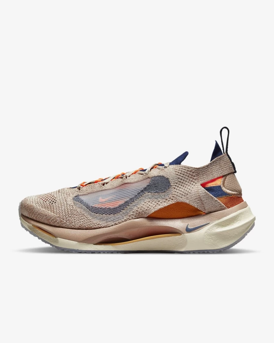 Nike Spark Flyknit Men's Running Shoes - Hemp/Total Orange/College Navy Colorway
