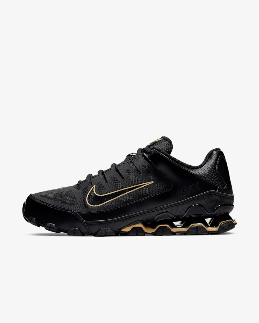 Nike Reax 8 TR Men's Training Shoes - Black/Black/Metallic Gold for Men