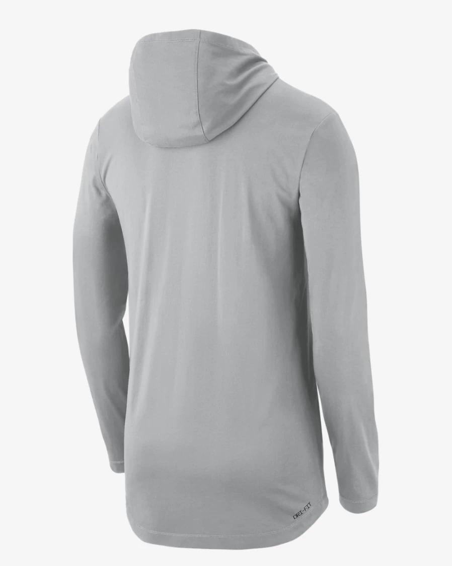 Nike Men's Kentucky Wildcats Dri-FIT Long Sleeve Hooded T-Shirt - Flat Silver