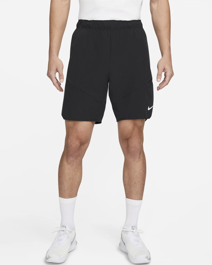 NikeCourt Dri-FIT Advantage Men's Tennis Shorts - Black/White - Breathable Quick-Dry Performance Shorts for Men