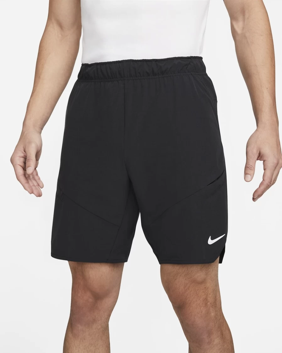 NikeCourt Dri-FIT Advantage Men's Tennis Shorts - Black/White - Breathable Quick-Dry Performance Shorts for Men