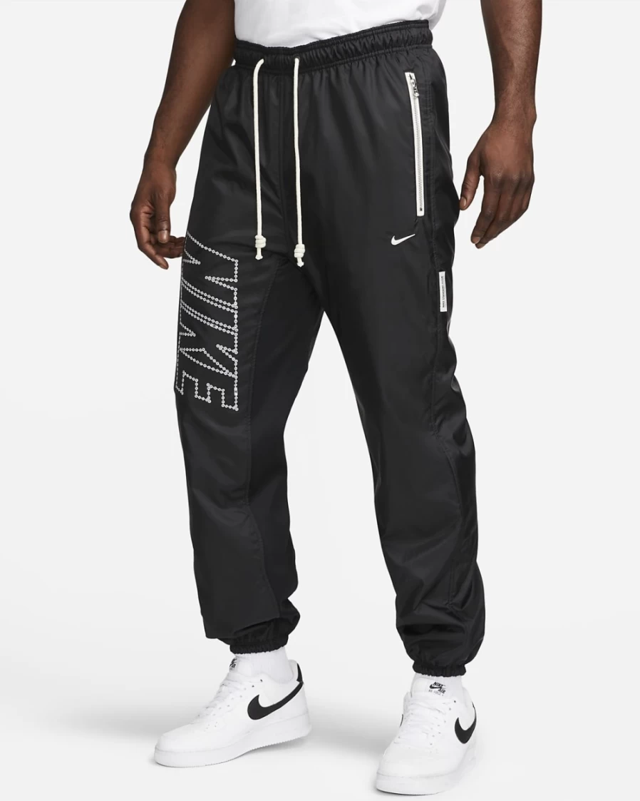 Nike Therma-FIT Men's Winter Basketball Pants - Black/Pale Ivory, Standard Issue Thermal Training Joggers