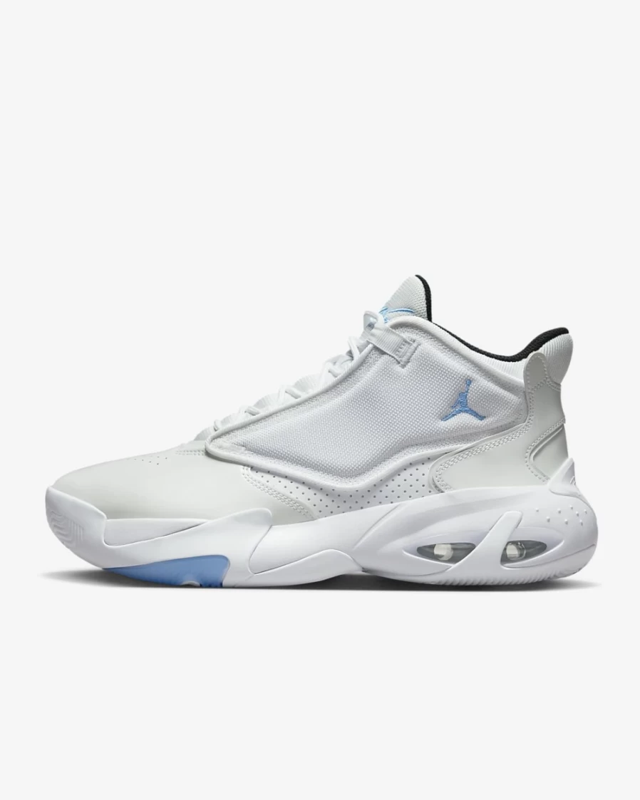Nike Jordan Max Aura 4 Men's Shoes - White/Black/University Blue Basketball Sneakers for Men