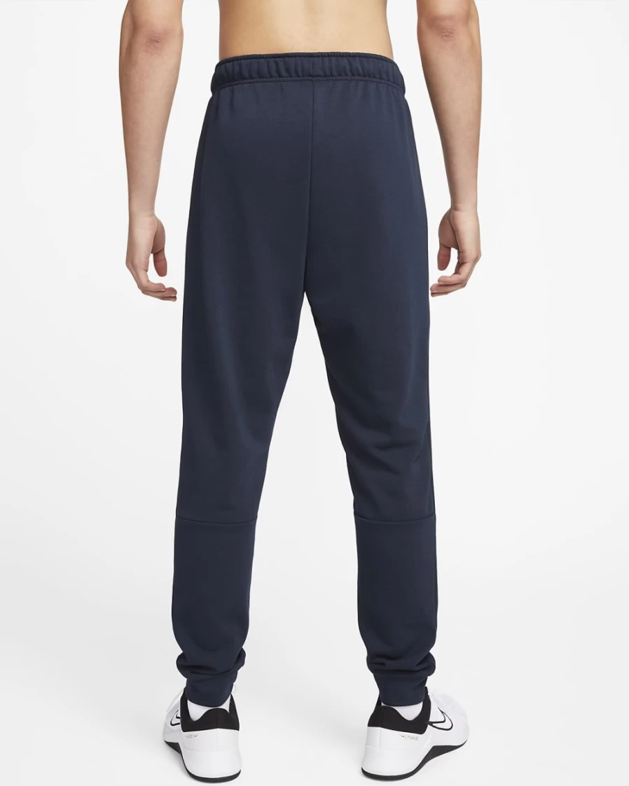 Nike Dri-FIT Men's Tapered Training Pants - Obsidian/White, Moisture-Wicking, Lightweight Workout Joggers