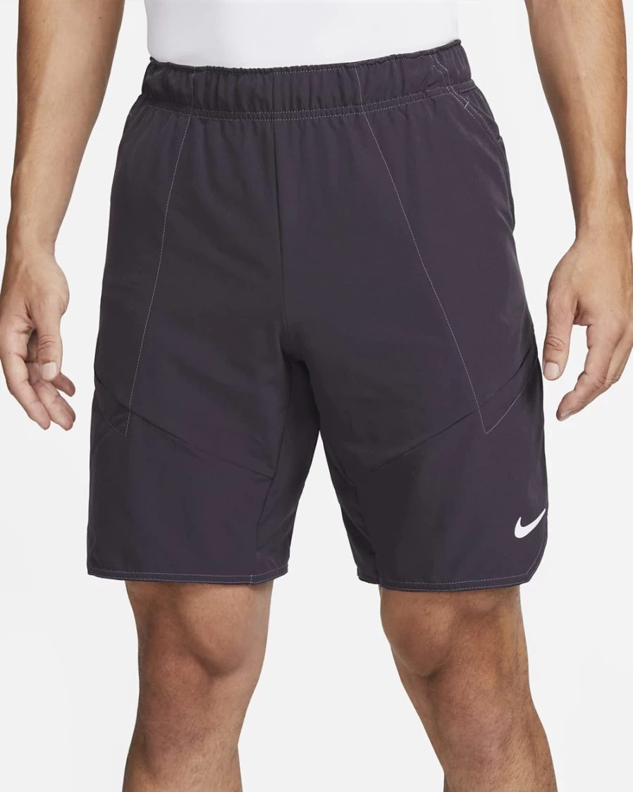 NikeCourt Dri-FIT Advantage Men's Tennis Shorts in Cave Purple & White - Moisture-Wicking Performance Shorts for Men