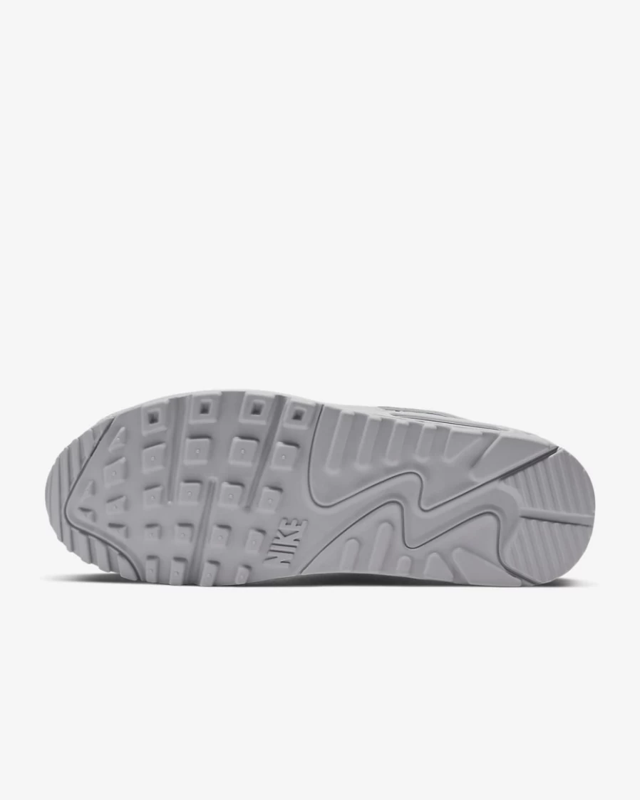 Nike Air Max 90 Men's Wolf Grey/Black/White Sneakers - Running Shoes for Men