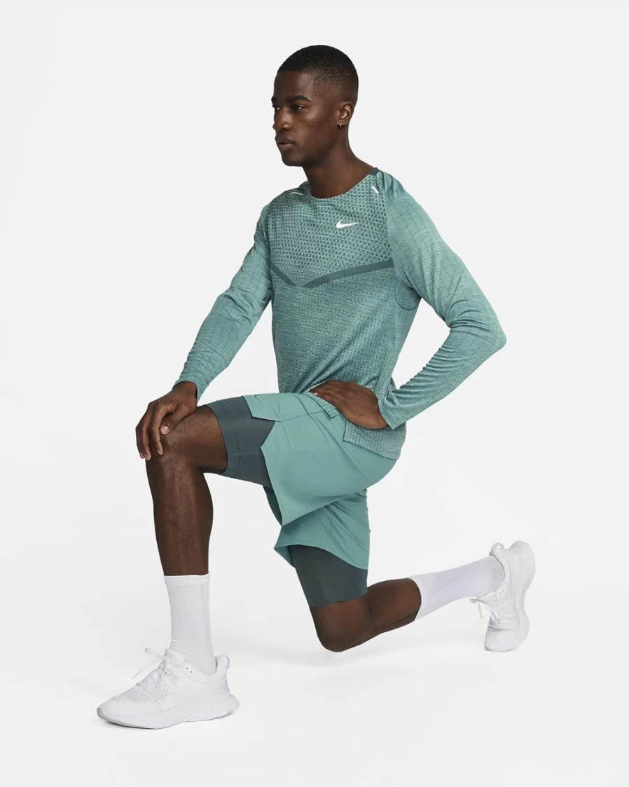 Nike Dri-FIT Unlimited Men's 7" 2-in-1 Versatile Shorts in Mineral Teal/Faded Spruce/Black