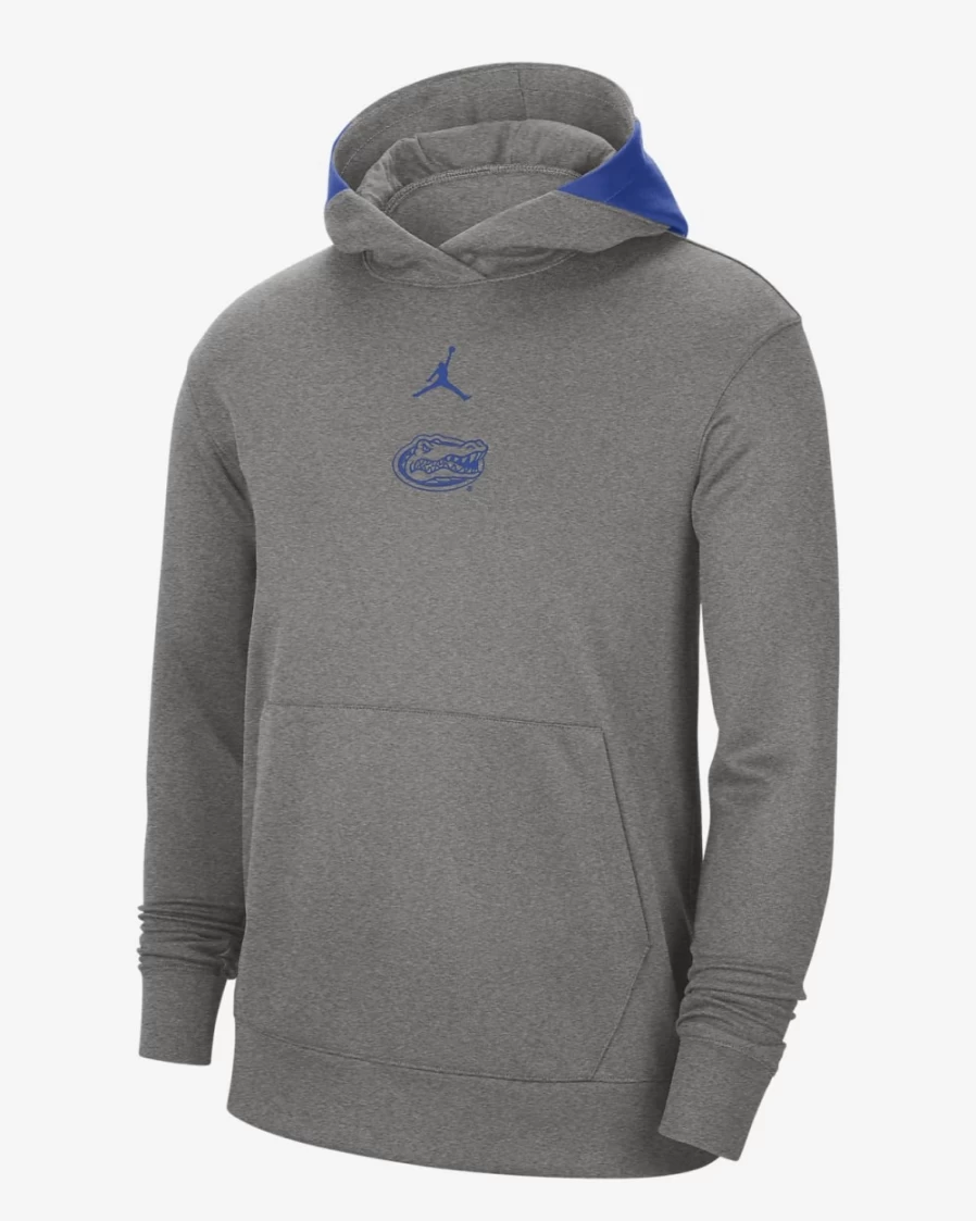 Nike Jordan College Dri-FIT Spotlight Hoodie for Men - Dark Grey Heather/Game Royal