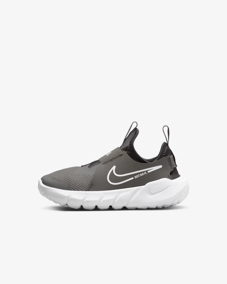 Nike Flex Runner 2 Little Kids' Shoes - Flat Pewter/Medium Ash/Photo Blue/White - Unisex Running Sneakers for Boys & Girls