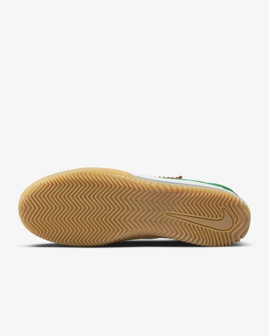 Nike BRSB Men's Skate Shoes - Deep Orange, Pine Green & White Colorway