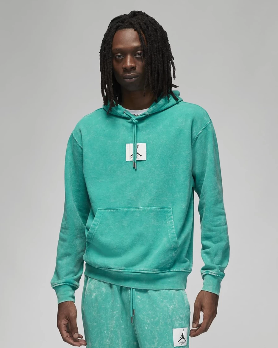 Nike Jordan Flight Fleece Men's Pullover Hoodie - New Emerald Green