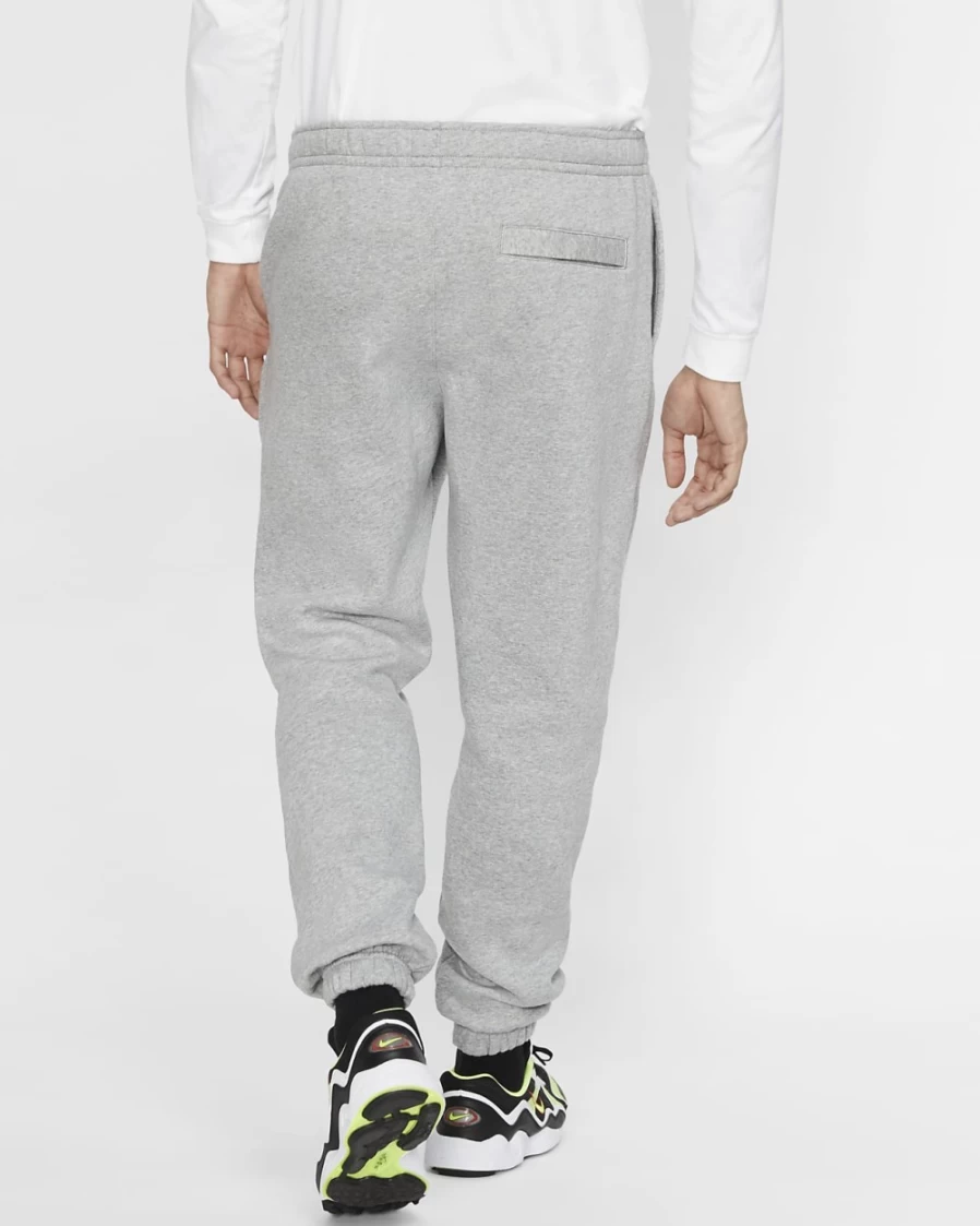 Nike Club Fleece Men's Sweatpants - Dark Grey Heather, Matte Silver, White