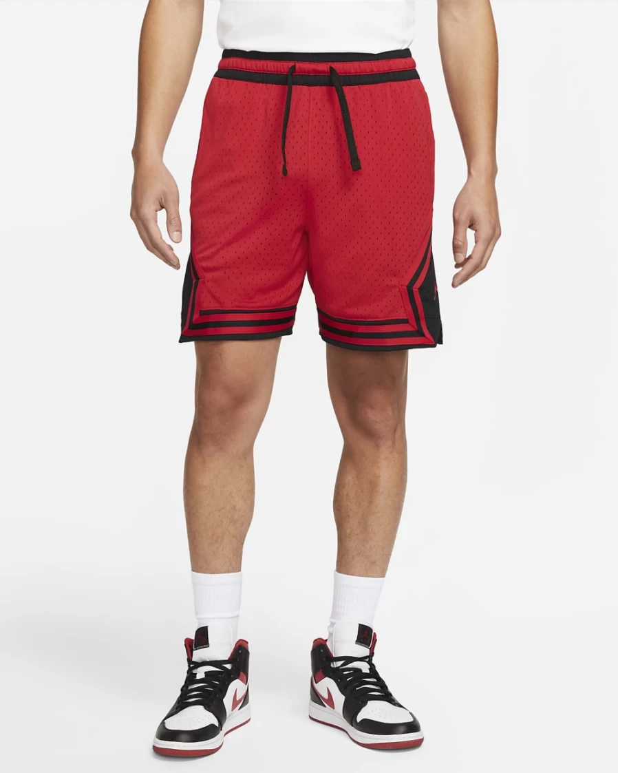 Nike Jordan Sport Dri-FIT Men's Gym Red & Black Basketball Shorts