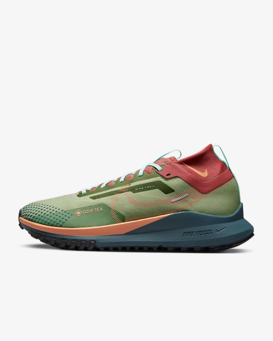 Nike Pegasus Trail 4 GORE-TEX Men's Waterproof Trail Running Shoes - Alligator/Mint Foam/Canyon Rust/Orange Trance
