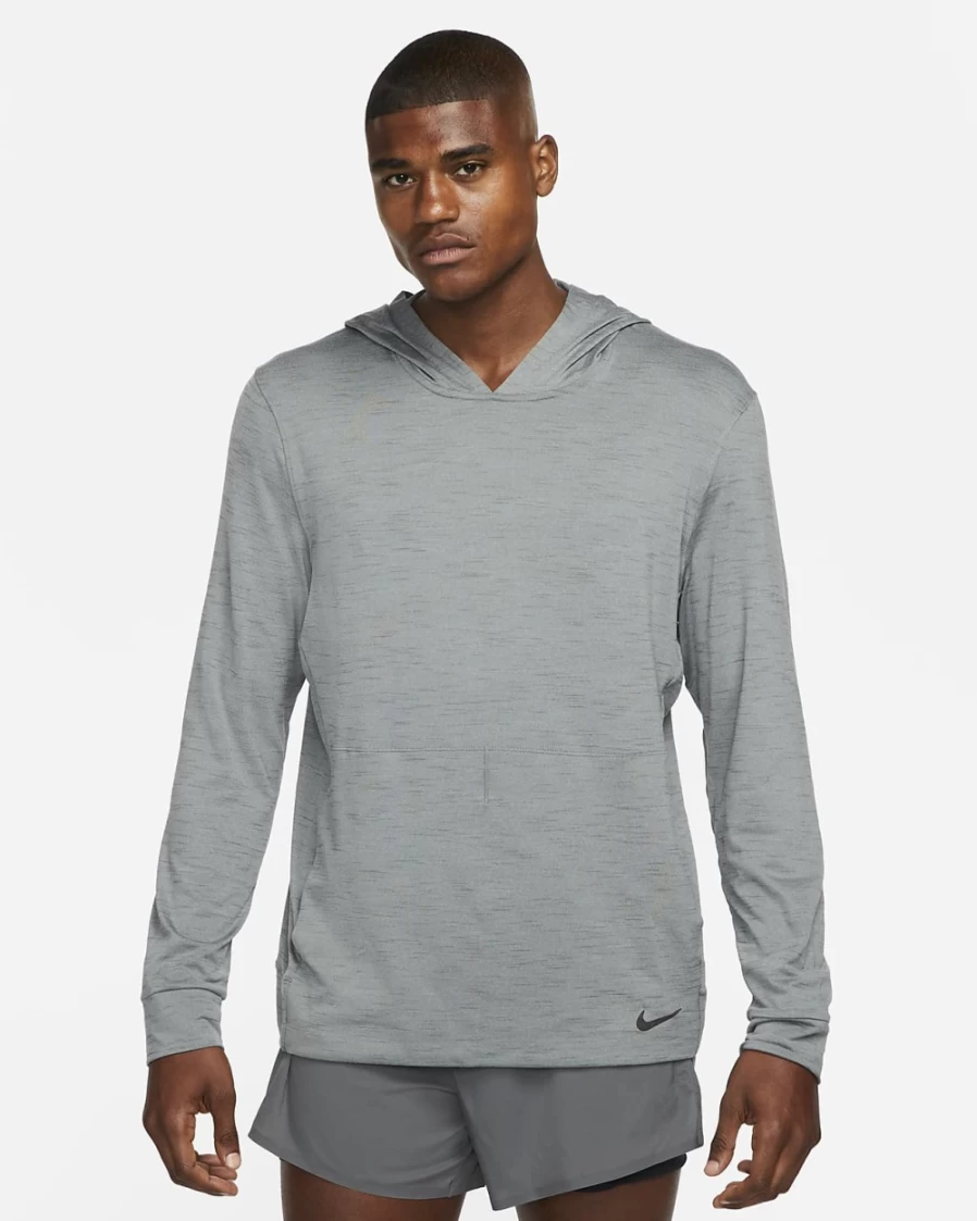 Nike Dri-FIT Men's Lightweight Yoga Hoodie - Smoke Grey, Iron Grey, Heather, Black