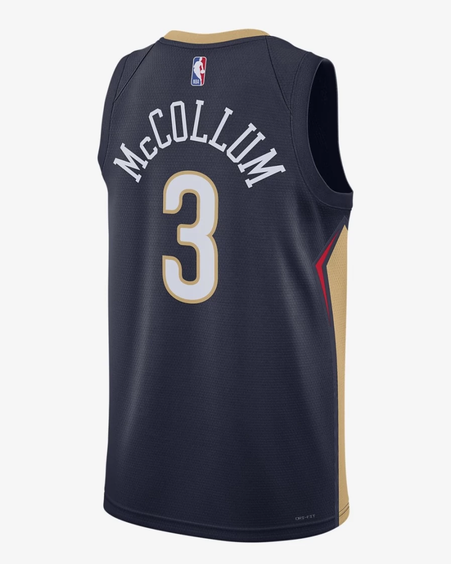 Nike Men's New Orleans Pelicans College Navy Icon Edition 2022/23 NBA Swingman Jersey Dri-FIT