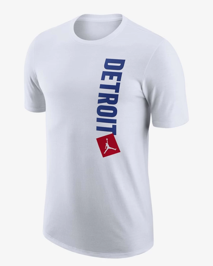 Nike Jordan NBA Detroit Pistons Essential Statement Edition Men's White T-Shirt