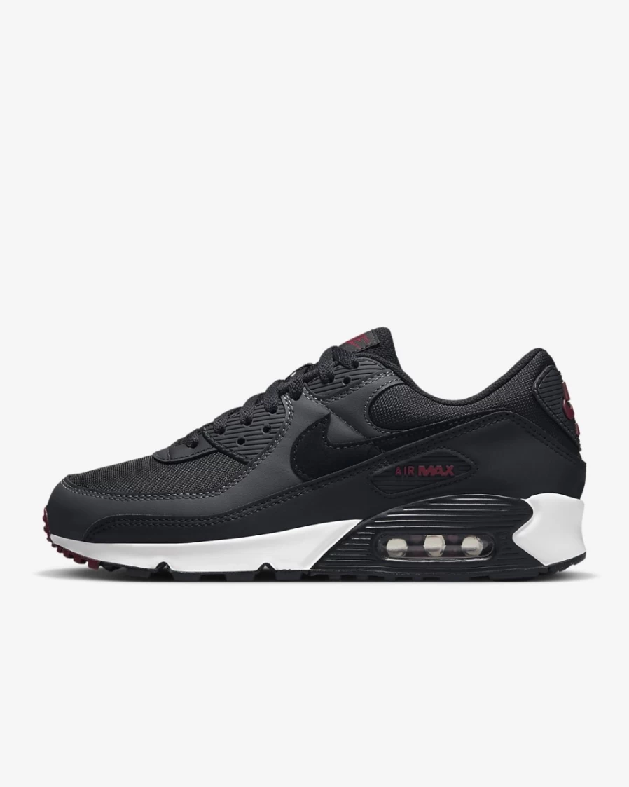 Nike Air Max 90 Men's Anthracite Team Red Summit White Black Running Shoes