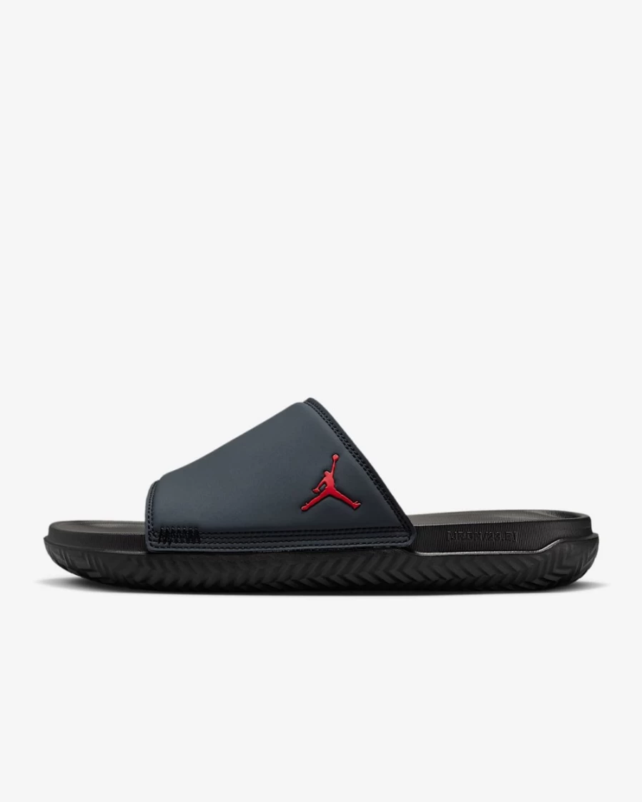 Nike Jordan Play Men's Slides - Anthracite, Black, Cool Grey, University Red