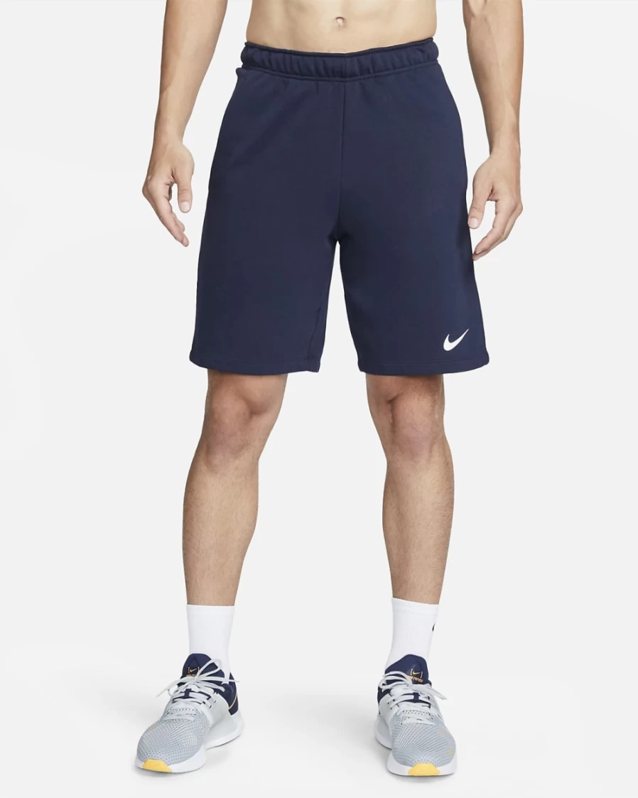 Nike Dri-FIT Men's Training Shorts - Obsidian/White, Lightweight & Breathable Workout Shorts for Men