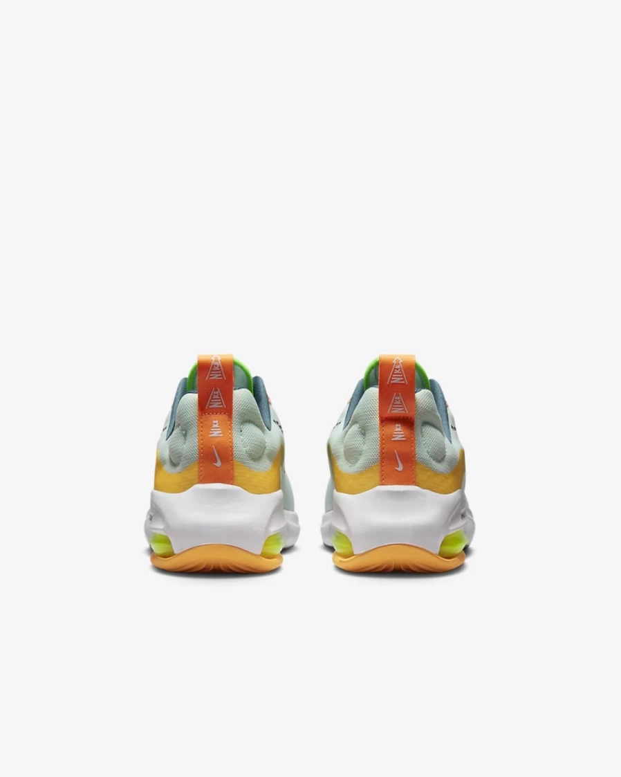 Nike Air Zoom Arcadia 2 Barely Green/White/Laser Orange/Black Big Kids' Road Running Shoes for Boys and Girls