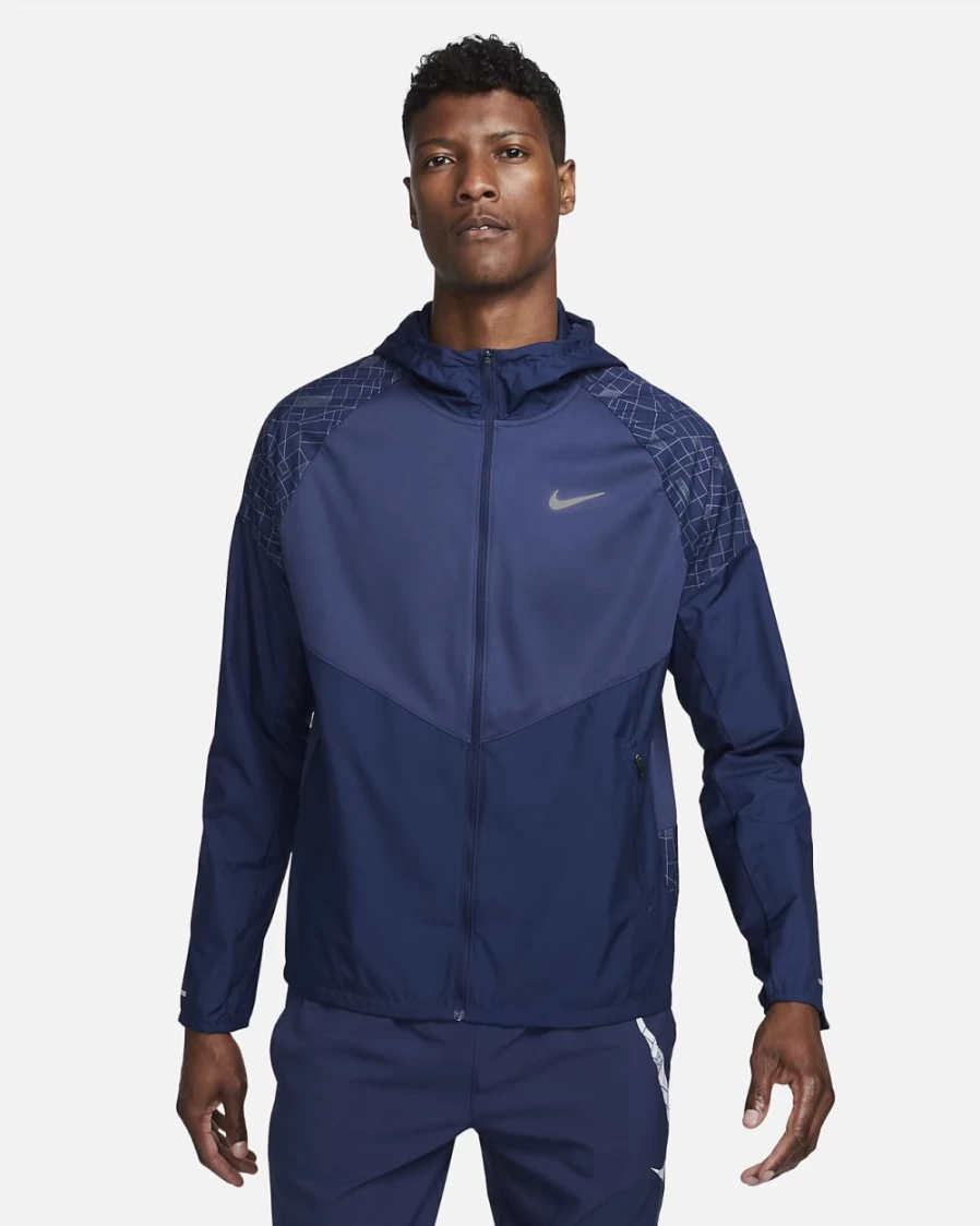 Nike Men's Run Division Miler Flash Running Jacket in Midnight Navy