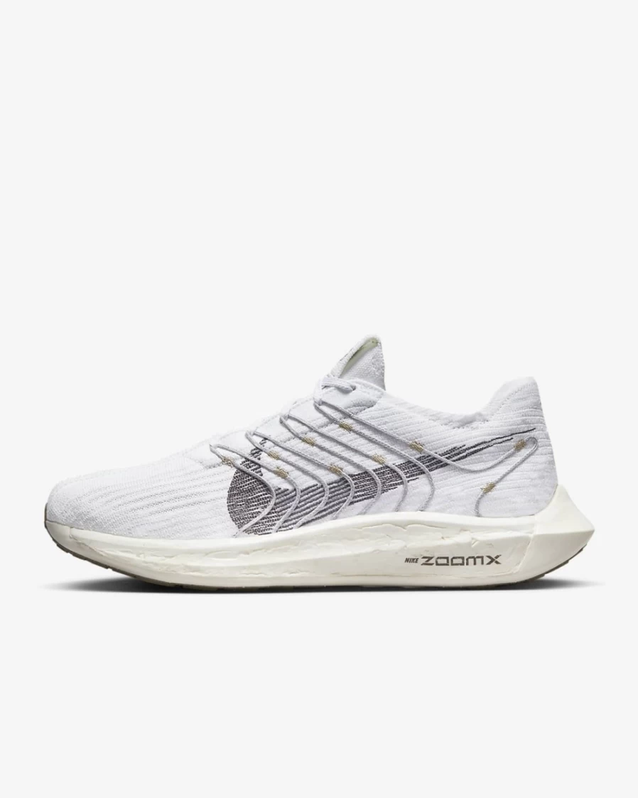 Nike Pegasus Turbo Next Nature Men's Road Running Shoes - White/Light Bone/Iron Grey, Lightweight & Breathable for Men