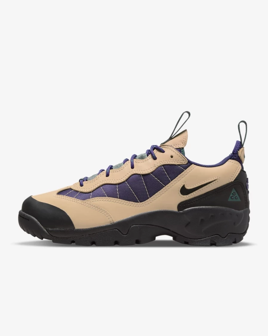Nike ACG Air Mada Men's Shoes - Vachetta Tan/Night Blue/Oxidized Green/Black Trail Running Sneakers for Men