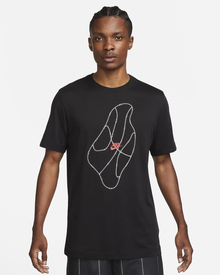 Nike Dri-FIT Black Men's Basketball T-Shirt - Moisture-Wicking Performance Top