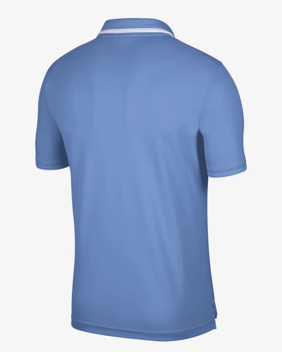 Nike Dri-FIT UV Men's Polo Shirt - Valor Blue/White, UNC College Golf Apparel