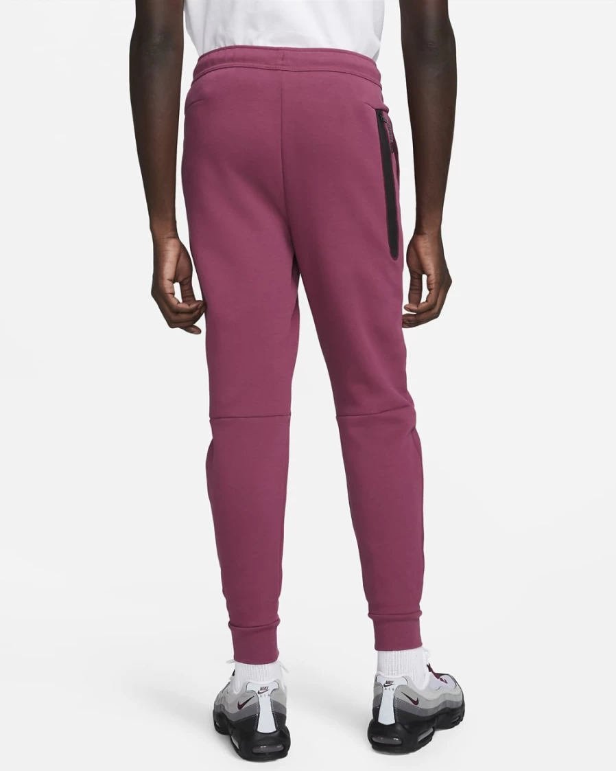 Nike Men's Tech Fleece Joggers - Rosewood/Black, Comfortable Sportswear Pants